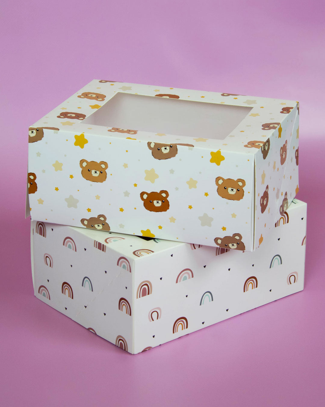 Simply Making Bear & Star Cupcake Box Pack Of 2