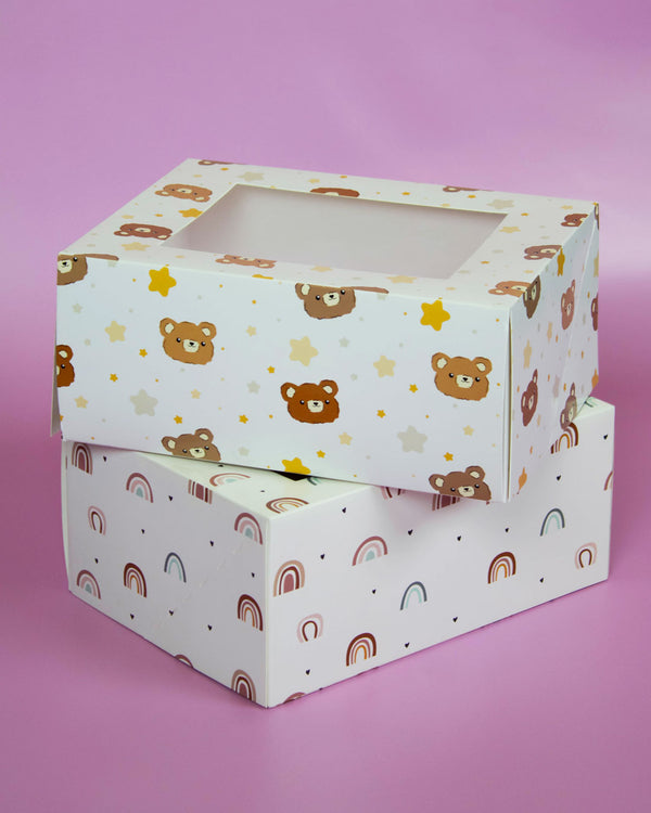 Simply Making Bear & Star Cupcake Box Pack Of 2