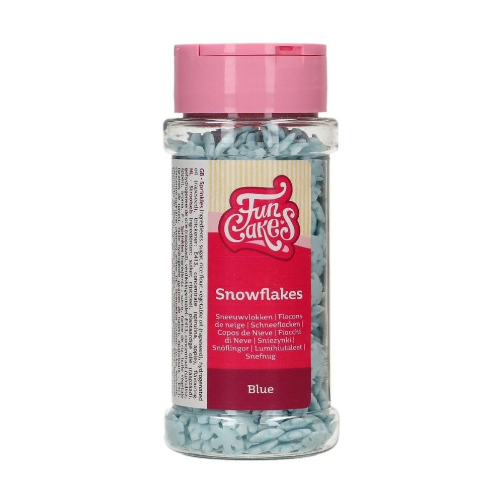 FunCakes Blue Snowflake Sprinkles 50g