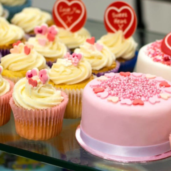 Culpitt Red & Pink Mini Hearts Edible Sugar Toppers Set Of 100