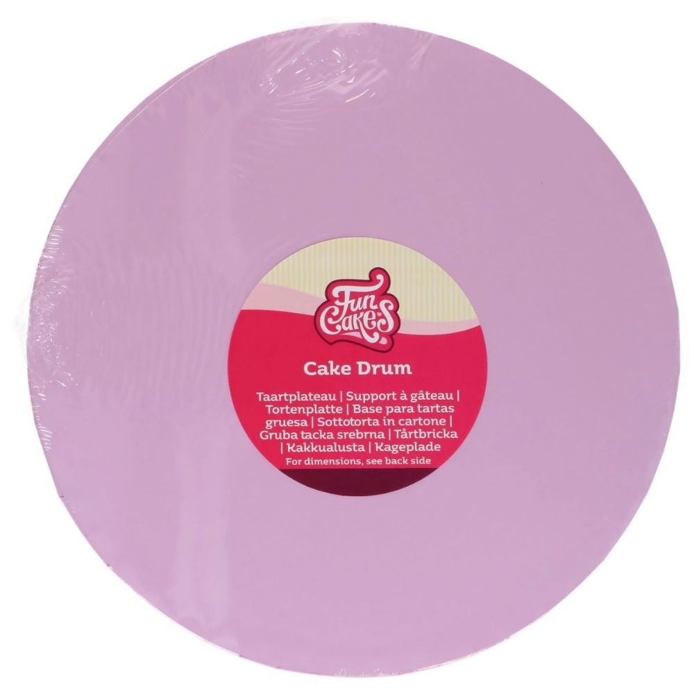FunCakes 12mm Pastel Purple Round Cake Drum Board