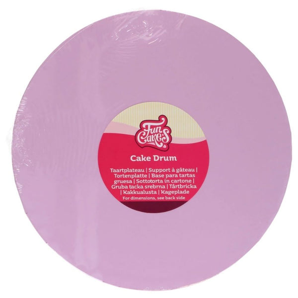 FunCakes 12mm Pastel Purple Round Cake Drum Board