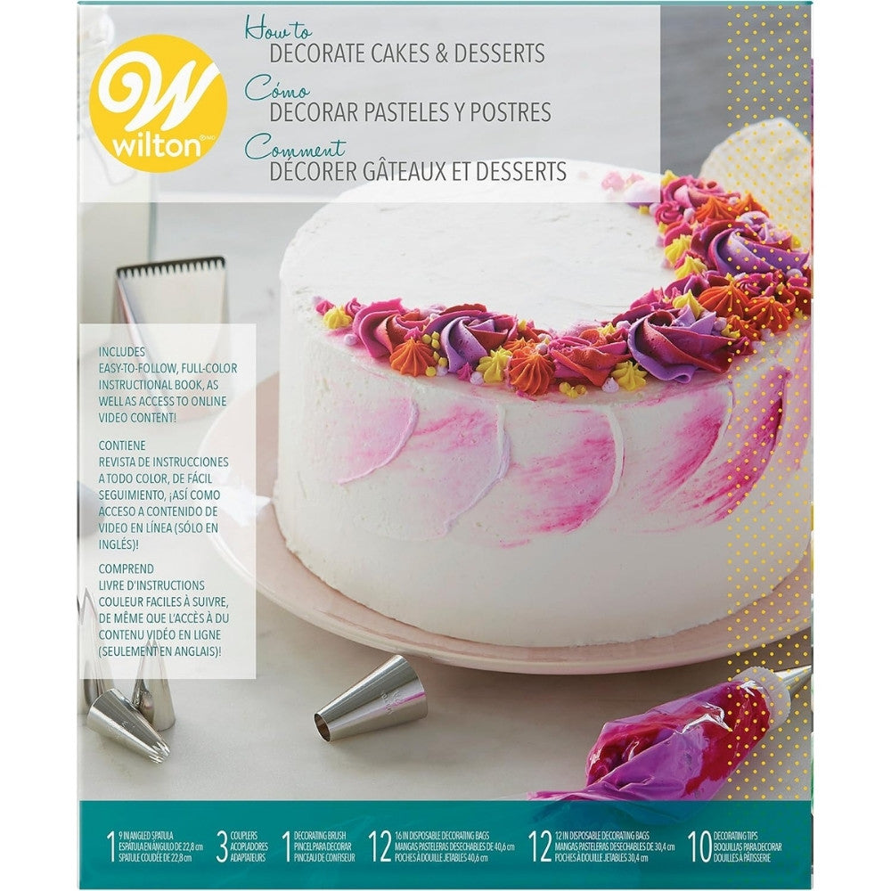 Wilton How To Decorate Cakes & Desserts Kit (39 Piece)