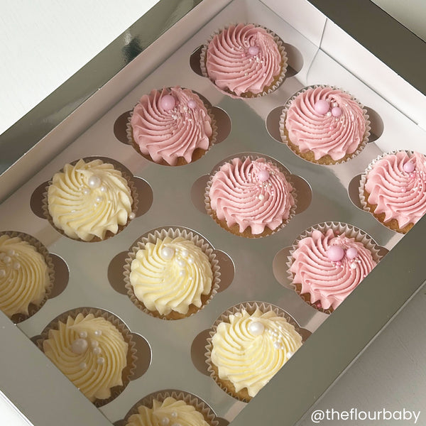 Simply Making Silver Metallic Cupcake Box Pack Of 2