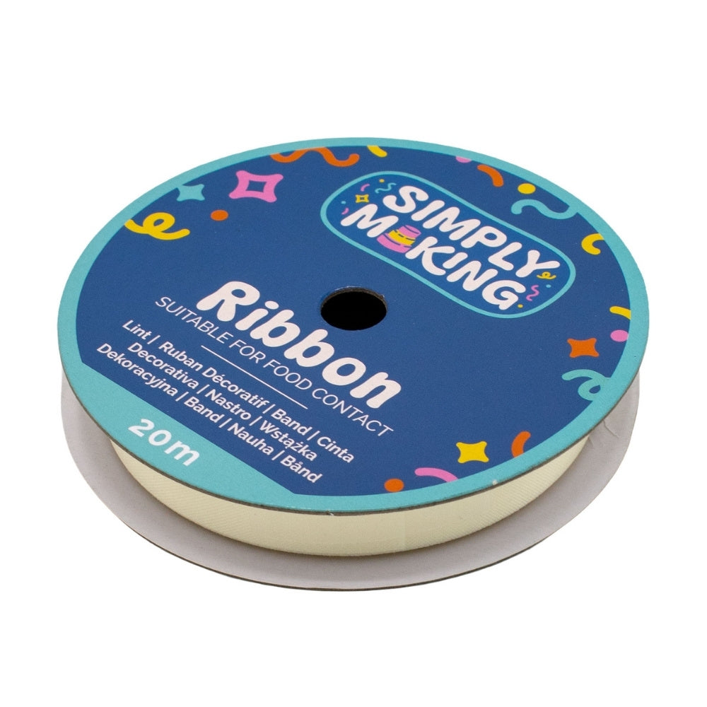 Simply Making Ivory Food-Safe Ribbon x 20 Metres