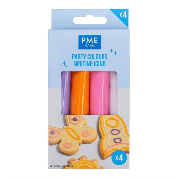 PME Party Colours Writing Icing Set of 4