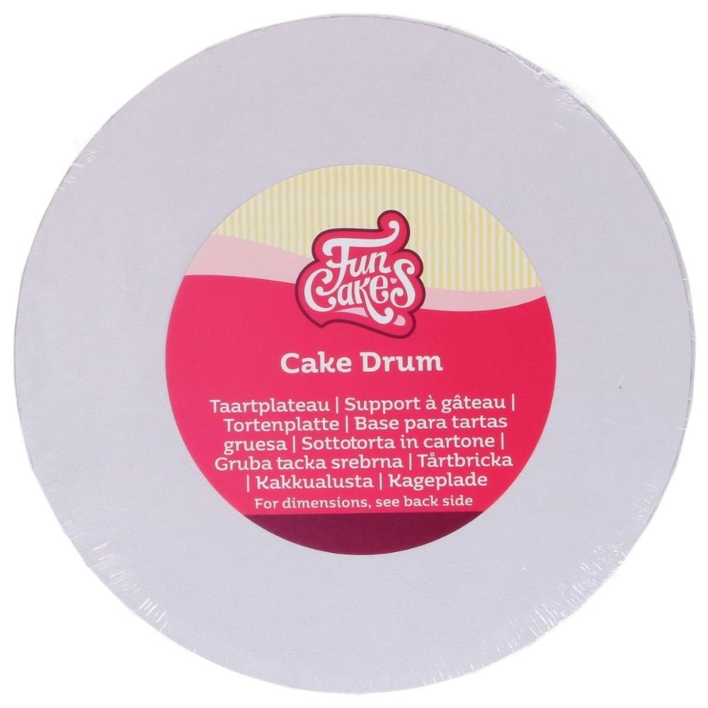 FunCakes 3mm White Round Cake Drum Board