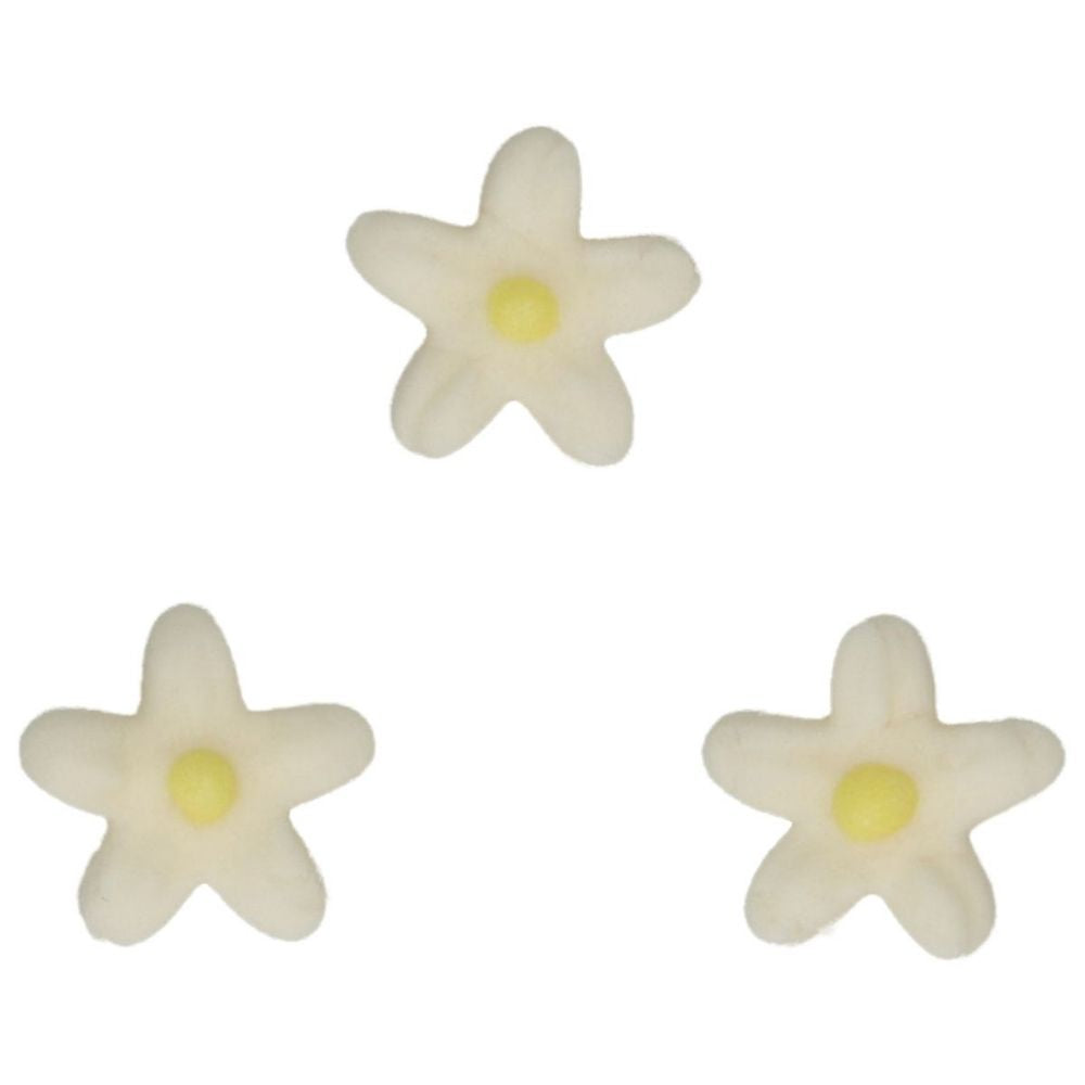 FunCakes White & Yellow Chrysanthemum Sugarpaste Decorations Set of 30