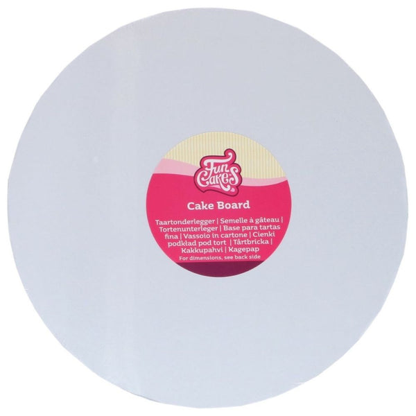 FunCakes 12mm White Round Cake Drum Board