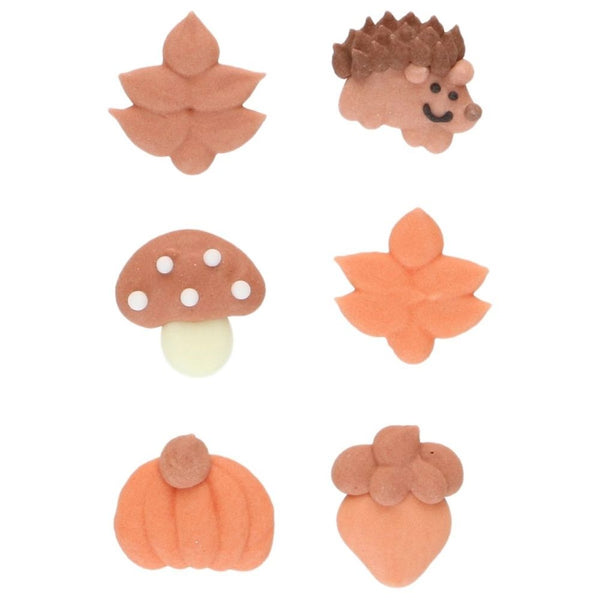 FunCakes Fall Sugar Decorations Set of 8