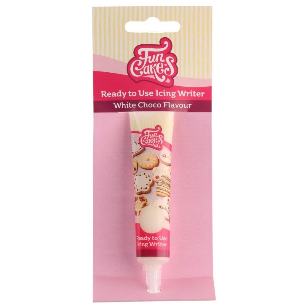 FunCakes White Choco Flavour - Ready to Use Icing Writer 25g