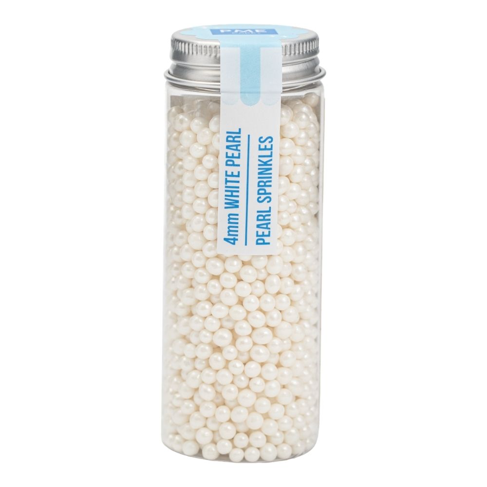 PME 4mm Pearl White Pearl Sprinkles 74g