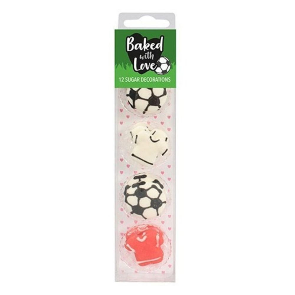 Culpitt Football Edible Sugar Toppers Set Of 12