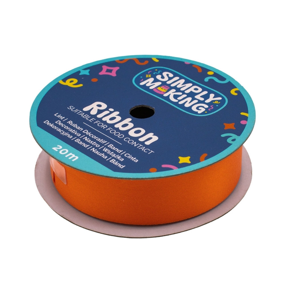 Simply Making Orange Food-Safe Ribbon x 20 Metres