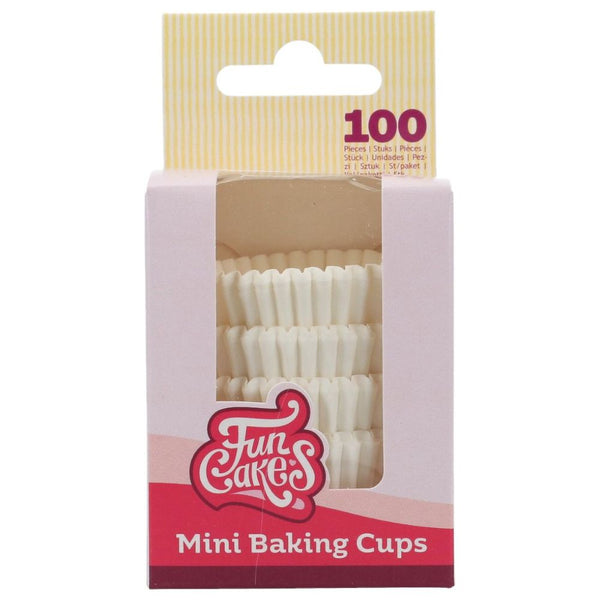 FunCakes White - Mini Baking Cups