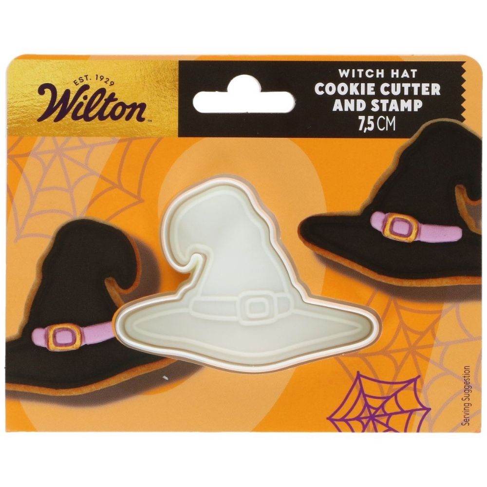 Wilton Witch Hat Cookie Cutter With Stamp 7.5cm