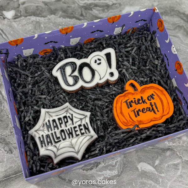 PME Happy Halloween Cookie Cutters & Stamps Set Of 3