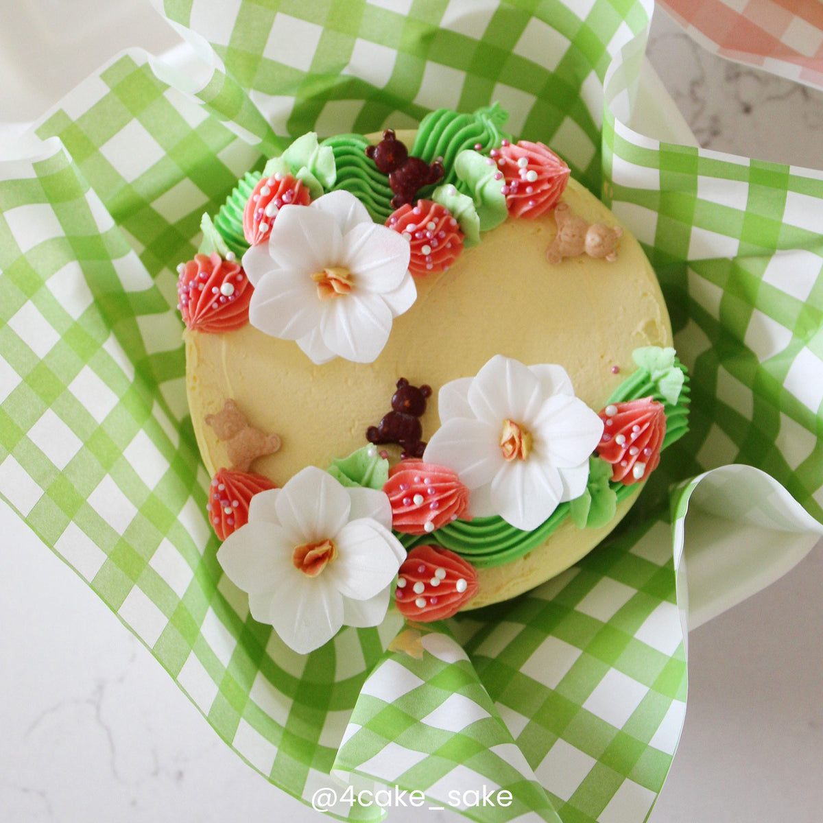 Simply Making Green Gingham Printed Greaseproof Liners x 50