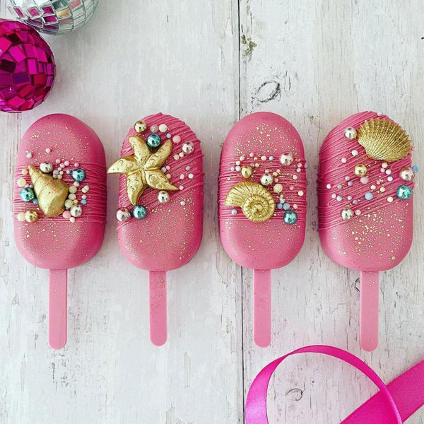 Beach-Themed Cakesicles