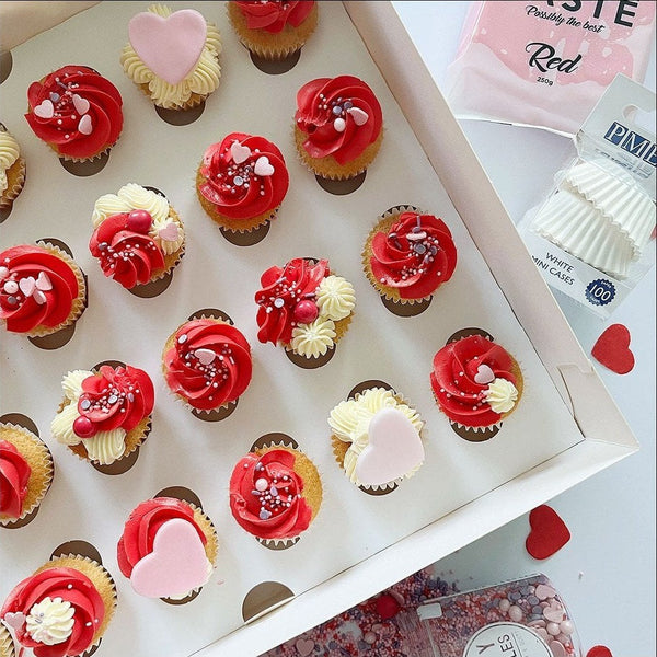 Miniature Valentine’s Cupcakes