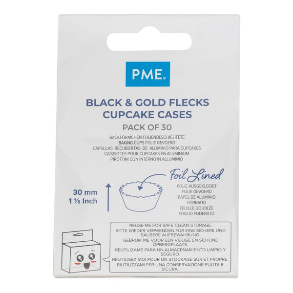 PME Gold Fleck Cupcake Cases x 30
