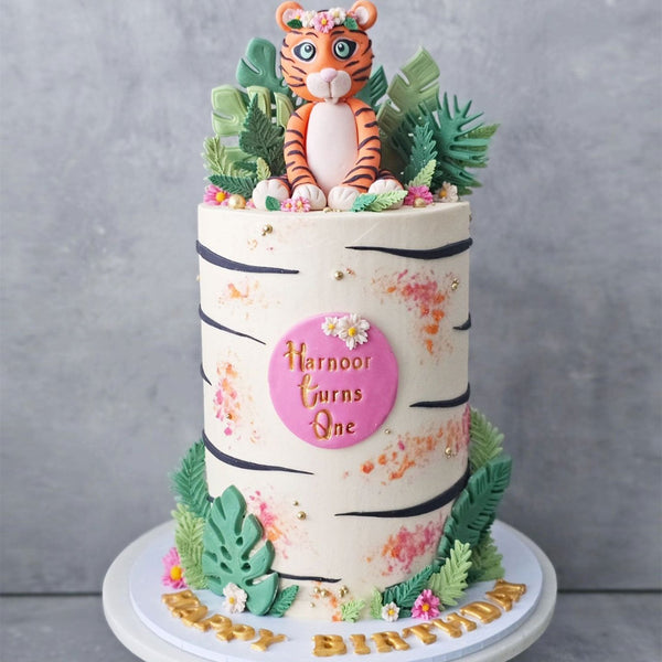 First Birthday Tiger Cake