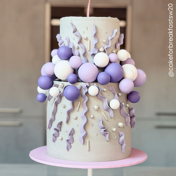 Simply Making Purple Ombre & Gold Decorative Ball Set