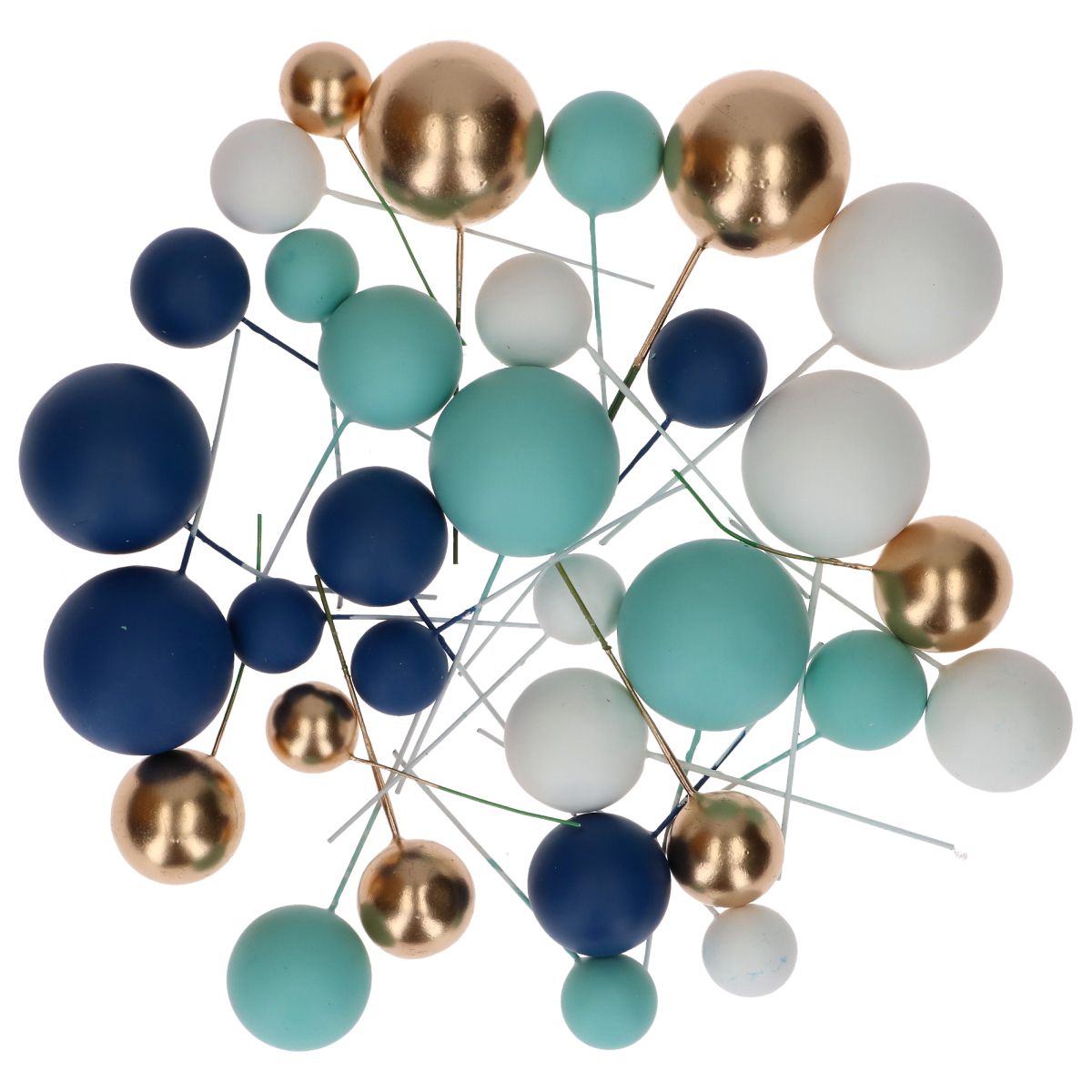 Simply Making Blue Ombre & Gold Decorative Ball Set
