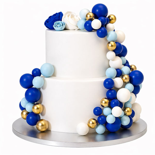 Simply Making Blue Ombre & Gold Decorative Ball Set