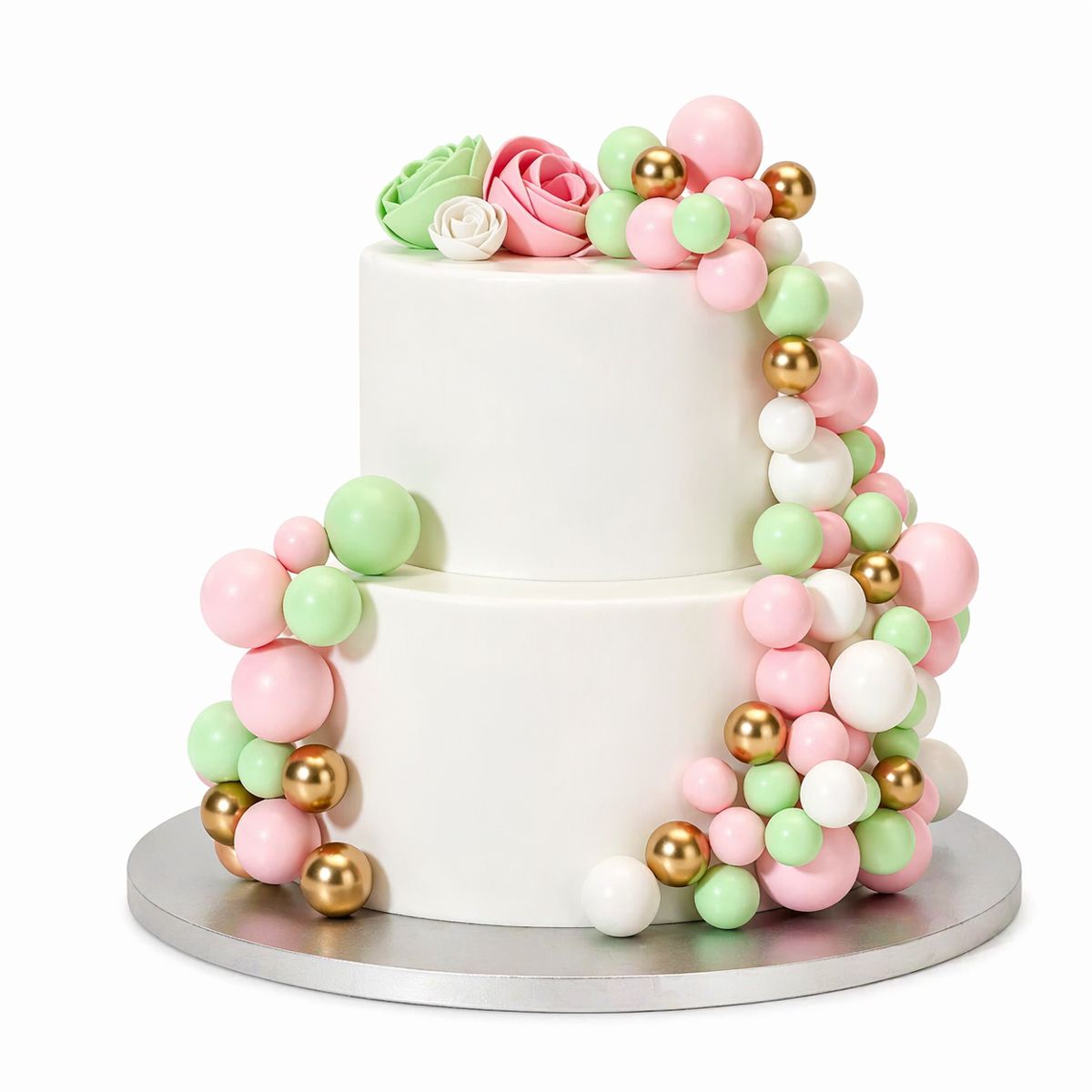 Simply Making Pastel Pink & Green & Gold Decorative Ball Set