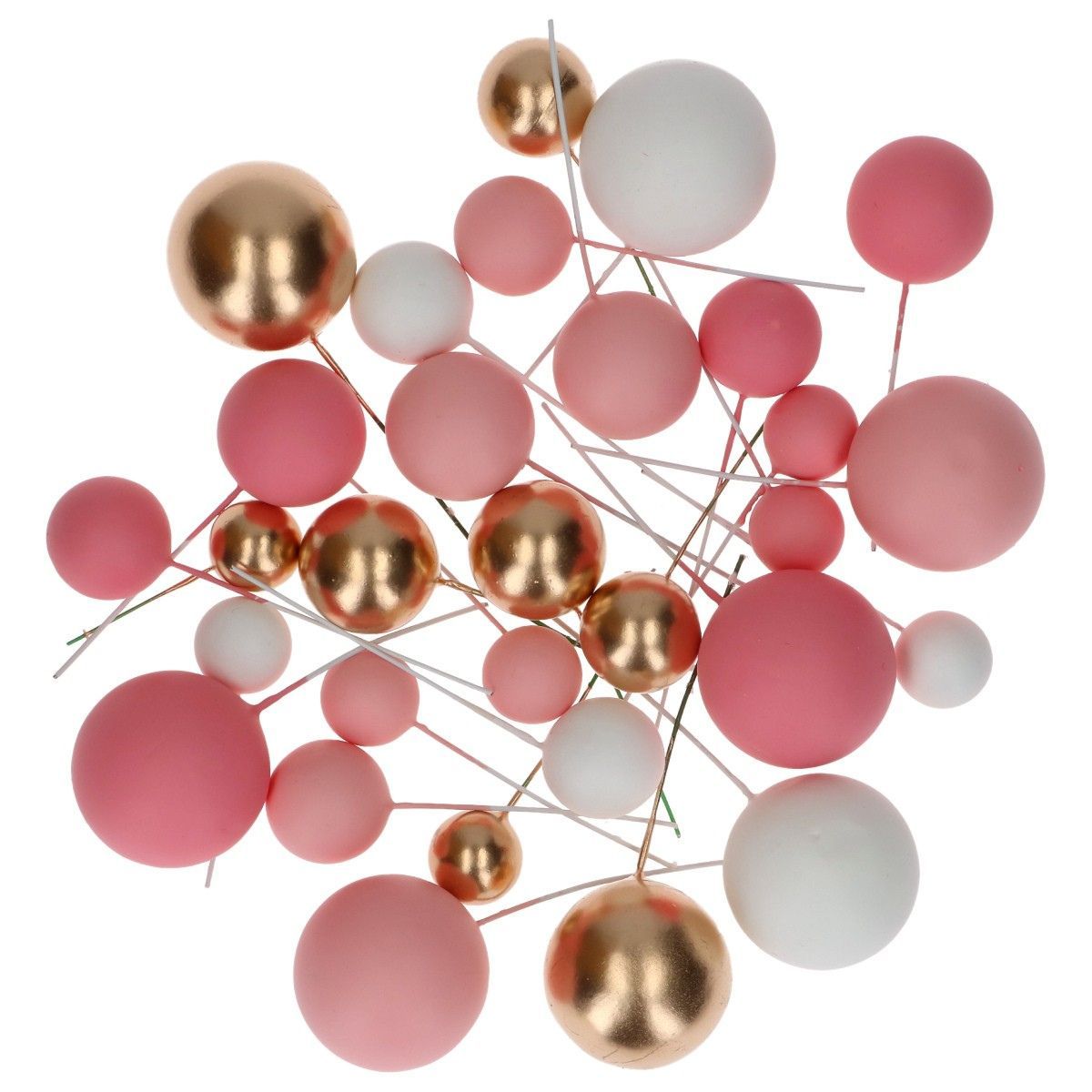Simply Making Pink Ombre & Gold Decorative Ball Set