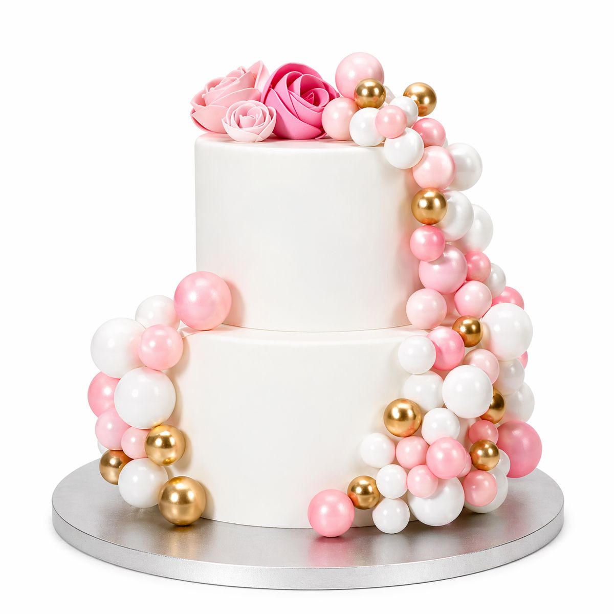 Simply Making Pink Ombre & Gold Decorative Ball Set