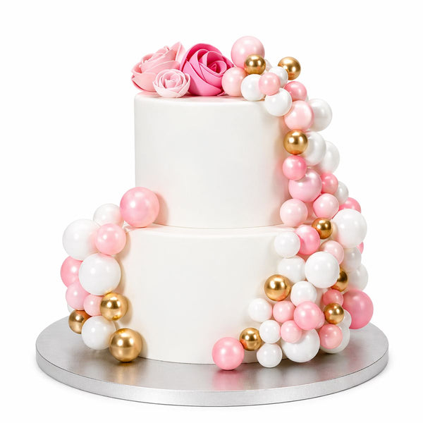 Simply Making Pink Ombre & Gold Decorative Ball Set