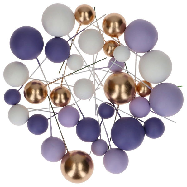 Simply Making Purple Ombre & Gold Decorative Ball Set