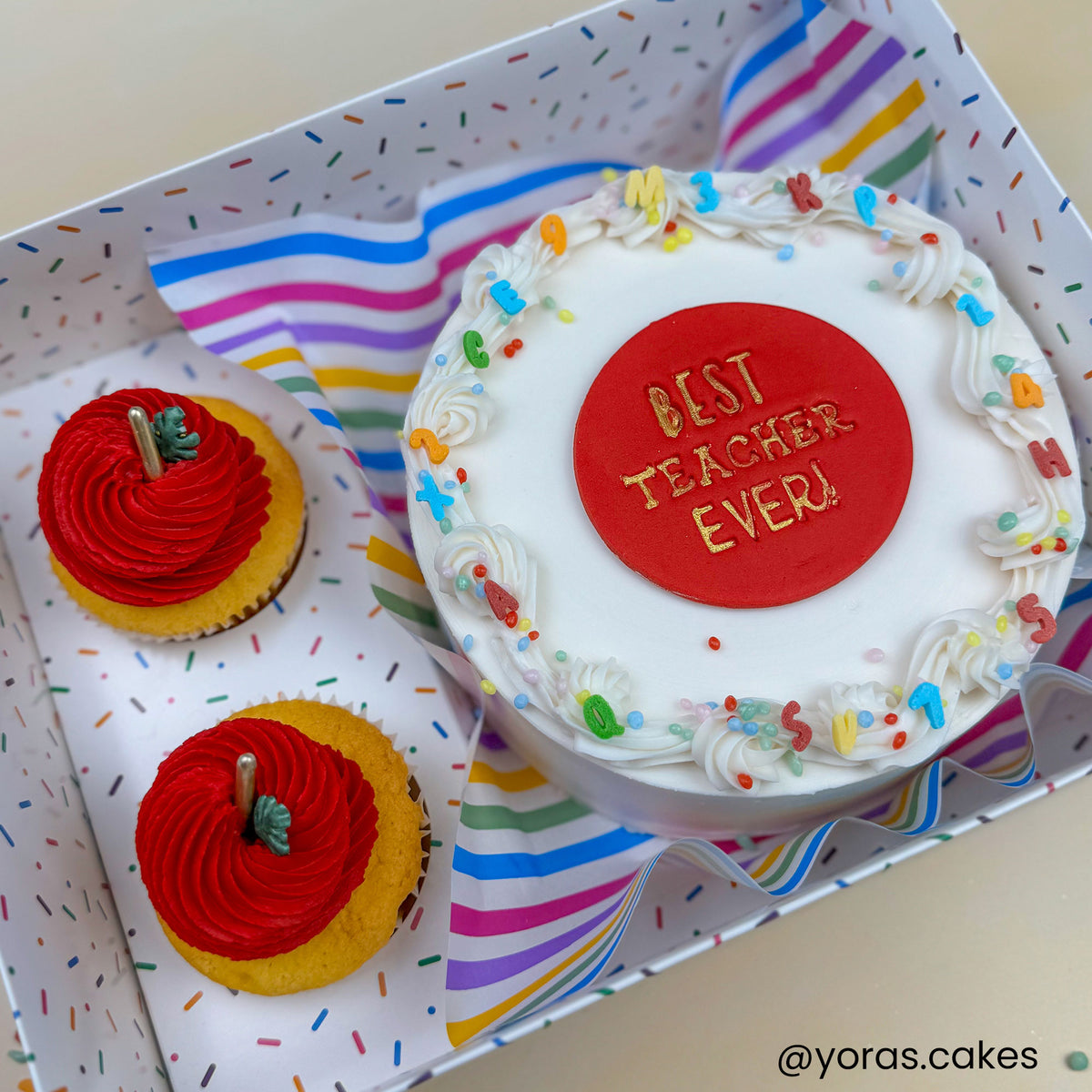 Simply Making Rainbow Stripes Printed Greaseproof Liners x 50