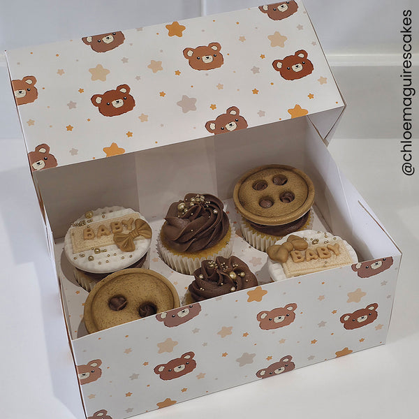 Simply Making Bear & Star Cupcake Box Pack Of 2