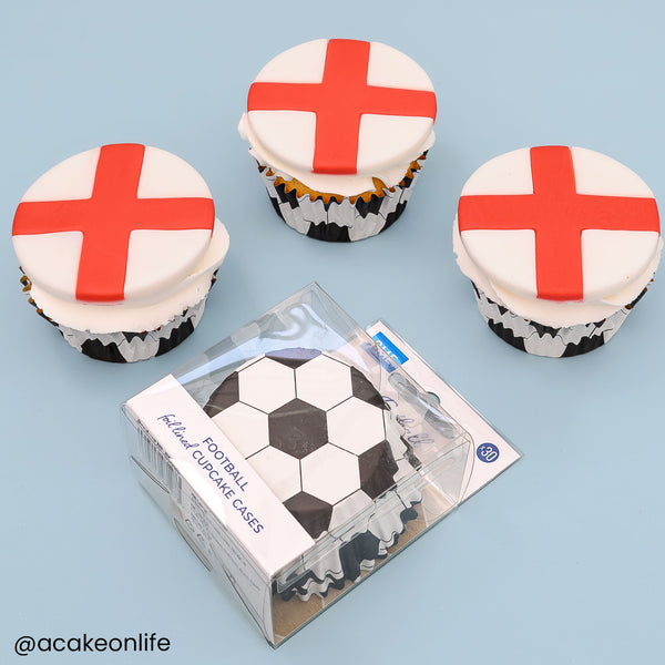 PME Football Cupcake Cases x 30